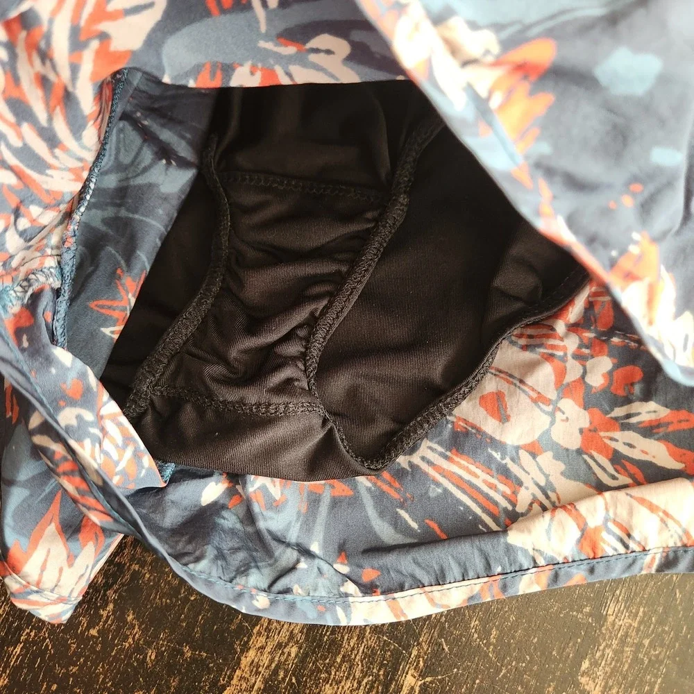 Free People Movement The Way Home Shorts In Empire Jewel Size S Floral‎ Blue